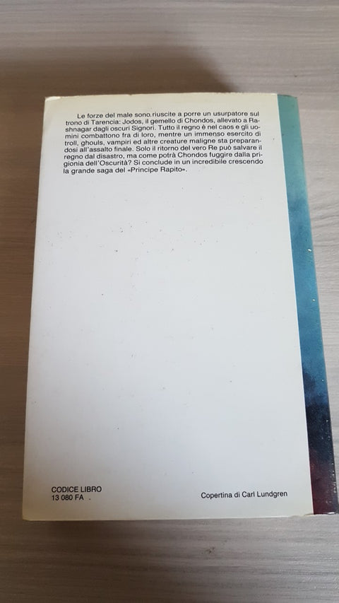 IL RITORNO DEL PRINCIPE - PAUL EDWIN ZIMMER 1988 FANTACOLLANA NORD fantasy