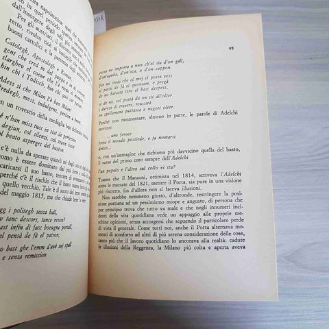 VITA DI CARLO PORTA NELLA MILANO DEL SUO TEMPO - GUIDO BEZZOLA 1980 RIZZOLI