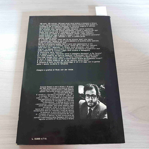100 RISTORANTI TOP - EDOARDO RASPELLI 1977 ELLE a Milano e fuoriporta