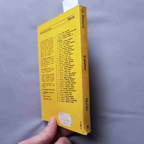 INVITO ALLA LETTURA DI CALVINO Giuseppe Bonura 1974 MURSIA