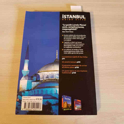 ISTANBUL GUIDA CITTA' con cartina MAXWELL - LONELY PLANET / EDT 2013