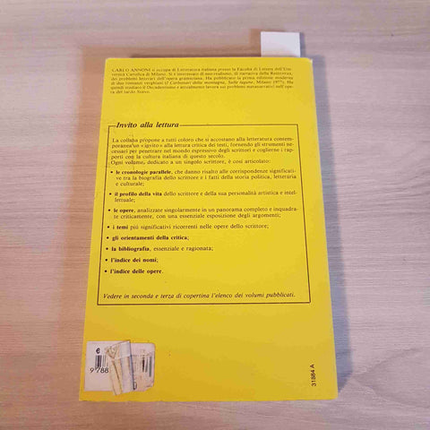 INVITO ALLA LETTURA DI SILONE - CARLO ANNONI - MURSIA - 1986