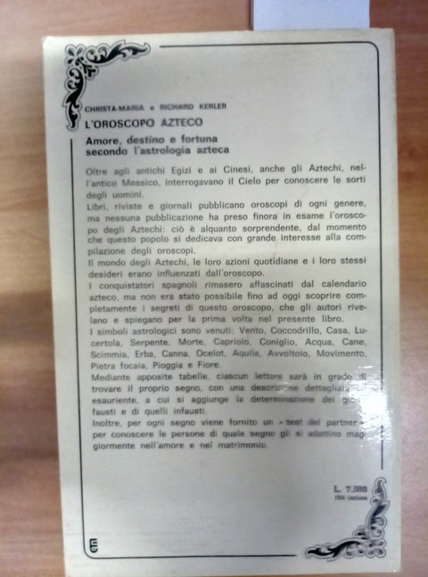 L'OROSCOPO AZTECO - KERKLER MEDITERRANEE 1981 ILLUSTRATO - 248