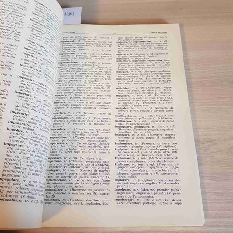DIZIONARIO DEI VERBI ITALIANO FRANCESE - VERCELLIS - ARISTEA - 1959