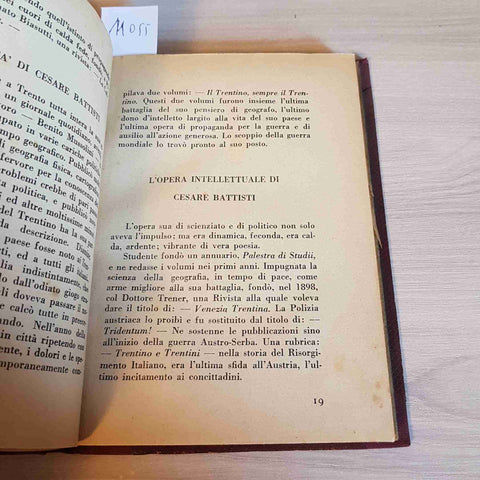 CESARE BATTISTI - MARGA - LIBRERIA DEL LITTORIO