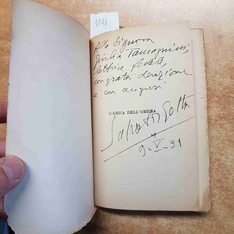 SALVATOR GOTTA autografato! L'AMICA DELL'OMBRA 1931 BALDINI & CASTOLDI