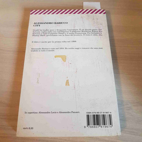 CITY - ALESSANDRO BARICCO - FELTRINELLI - 2007