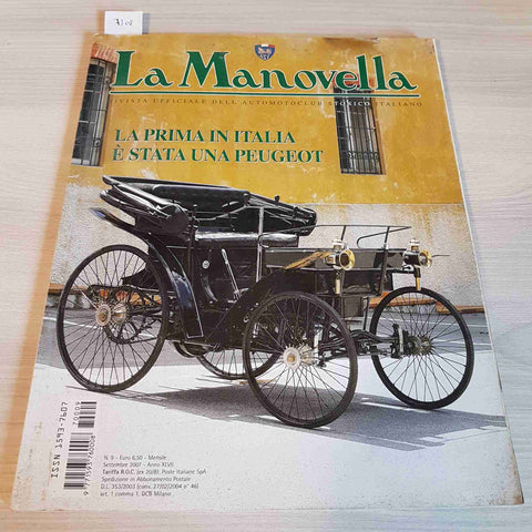 LA MANOVELLA LA PRIMA IN ITALIA E' STATA UNA PEUGEOT n°9 settembre 2007