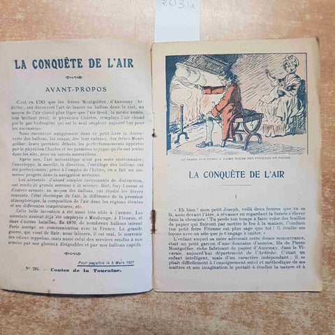 LA CONQUETE DE L'AIR par RENE' SAMOY 1921 LAROUSSE PARIS les livres roses