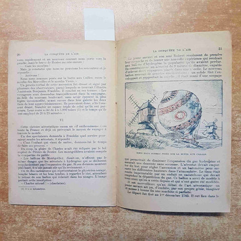 LA CONQUETE DE L'AIR par RENE' SAMOY 1921 LAROUSSE PARIS les livres roses