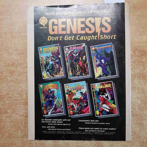 NECROSCOPE 1 book II: wamphyri BRIAN LUMLEY 1993 MALIBU COMICS mature readers