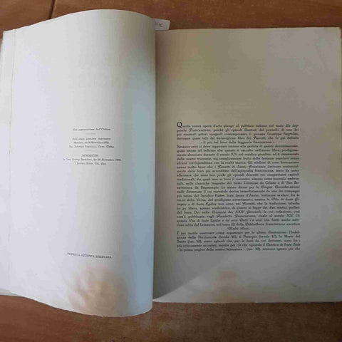 LA LEGGENDA FRANCESCANA 1927 intro VITTORINO FACCHINETTI illustrazioni SEGRELLES