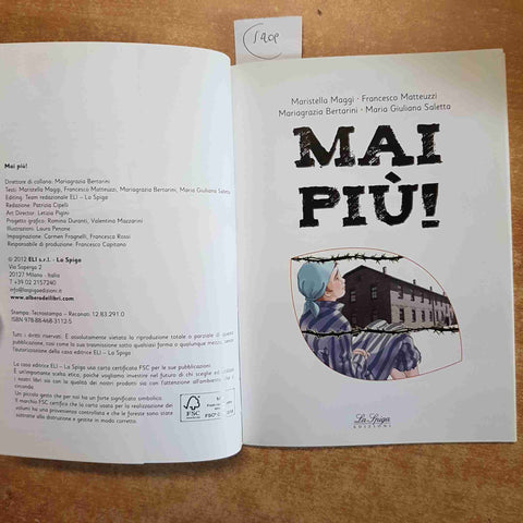 MAI PIU'! racconti per non dimenticare SHOAH CAMPI DI CONCENTRAMENTO la spiga