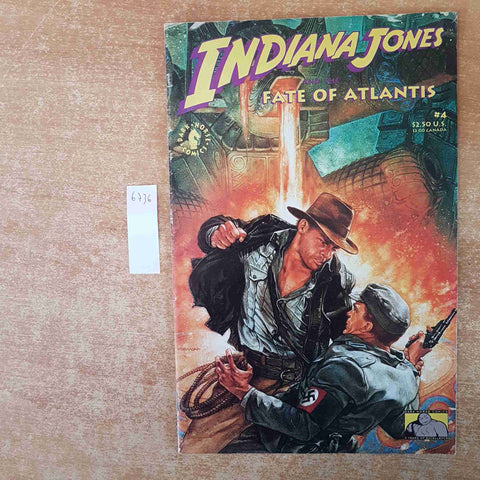 INDIANA JONES AND THE FATE OF ATLANTIS 4 DARK HORSE 1991 BARWOOD FALSTEIN