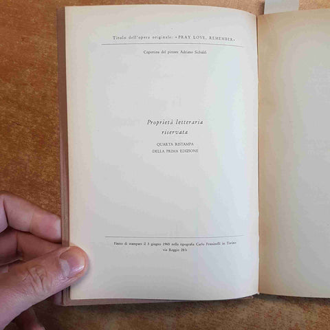 TI PREGO, AMORE, RICORDA 1965 STEPHEN WENDT frassinelli CON COFANETTO