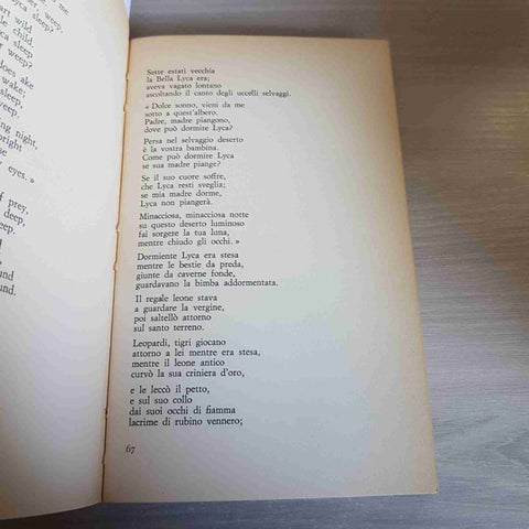POESIE testo inglese a fronte WILLIAM BLAKE 1976 NEWTON COMPTON