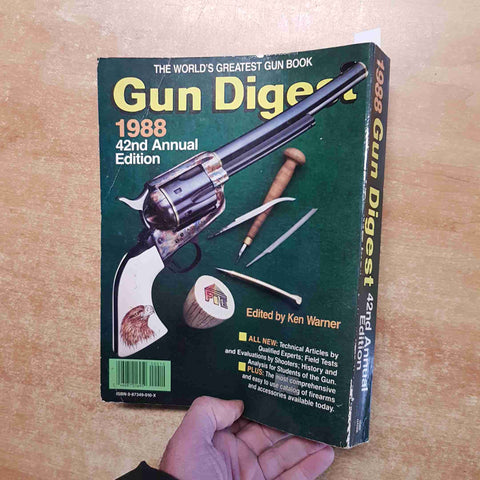 GUN DIGEST 1988 the world's greatest gun book SHOOTERS HUNTERS by ken warner
