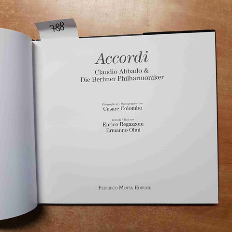 ACCORDI CLAUDIO ABBADO BERRLINER PHILHARMONIKER Cesare Colombo FEDERICO MOTTA