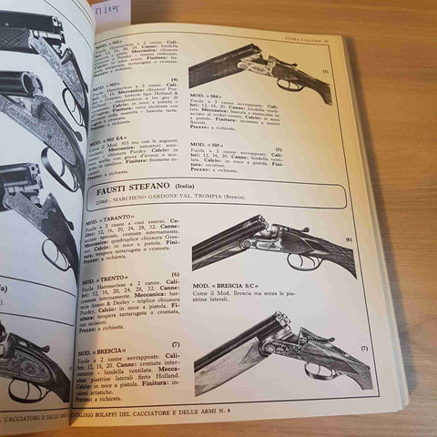 CATALOGO BOLAFFI DEL CACCIATORE E DELLE ARMI N.4 - ALBERTO IMERI - BOLAFFI -1972