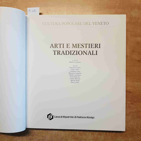 ARTI E MESTIERI TRADIZIONALI 1989 CULTURA POPOLARE DEL VENETO CORTELAZZO