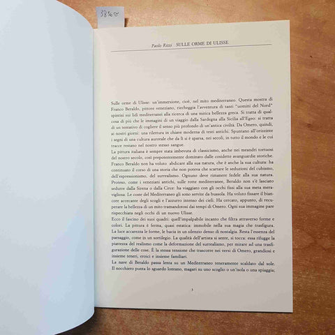 FRANCO BERALDO CATALOGO istituto cultura danimarca copenaghen PAOLO RIZZI