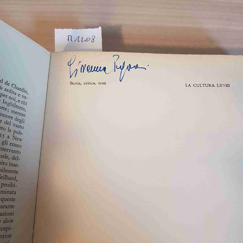 IL GESUITA PROIBITO VITA E OPERE DI P. TEILHARD DE CHARDIN - VIGORELLI - 1963