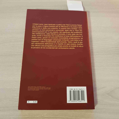 SAMSARA LA VITA LA MORTE LA RINASCITA - DALAI LAMA - MONDADORI - 2005