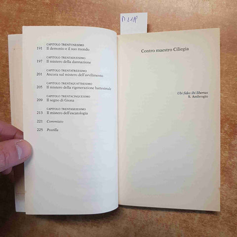 CONTRO MAESTRO CILIEGIA commento teologico a PINOCCHIO giacomo biffi MONDADORI