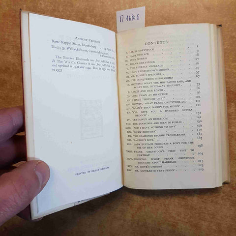 ANTHONY TROLLOPE the eustace diamonds OXFORD UNIVERSITY PRESS world's classics