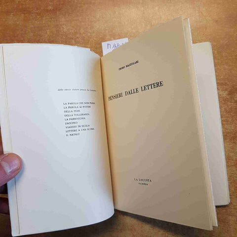 PRIMO MAZZOLARI - PENSIERI DALLE LETTERE 1964 LA LOCUSTA prima edizione