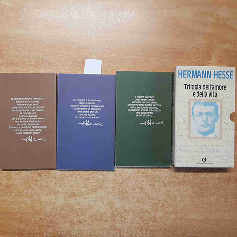 HERMANN HESSE trilogia dell'amore e della vita OSCAR MONDADORI 3 voll.+custodia
