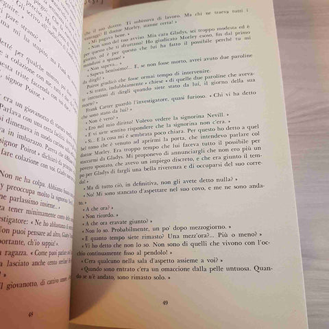 HERCULE POIROT L'ORA DELLA VERITA' - AGATHA CHRISTIE - MONDADORI - 1979