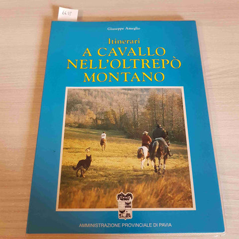 ITINERARI A CAVALLO NELL'OLTREPO' MONTANO - GIUSEPPE AMEGLIO - PAVIA - 1993