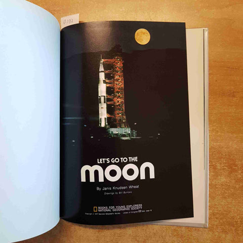 LET'S GO TO THE MOON books for young explorers NATIONAL GEOGRAPHIC wheat 1977