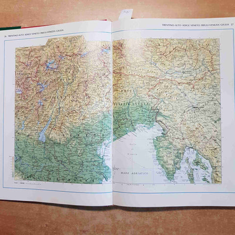 ATLANTE GEOGRAFICO DE AGOSTINI 1987 grande formato COPERTINA ROSSA