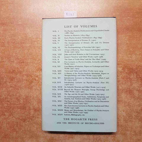 FREUD The ego and the Id and other works THE HOGARTH PRESS