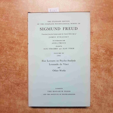 FREUD Five lectures on psycho-analysis, Leonardo da Vinci THE HOGARTH PRESS