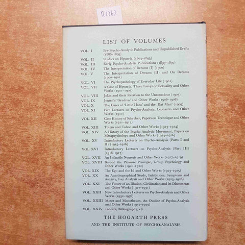 FREUD Five lectures on psycho-analysis, Leonardo da Vinci THE HOGARTH PRESS