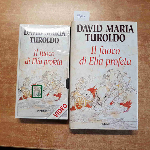 IL FUOCO DI ELIA PROFETA libro + dvd DAVID MARIA TUROLDO 1°edizione PIEMME 1993