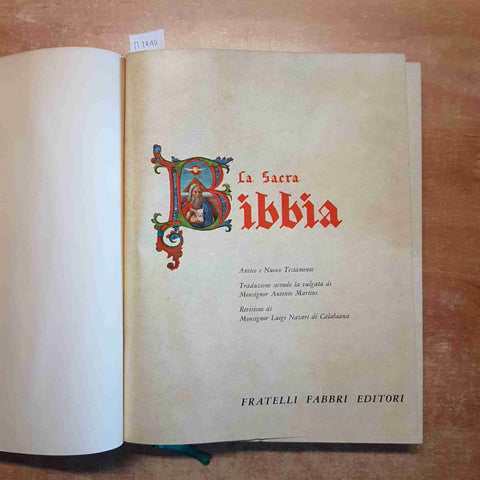 LA SACRA BIBBIA FABBRI 1963 VOLUME 2 I LIBRI STORICI