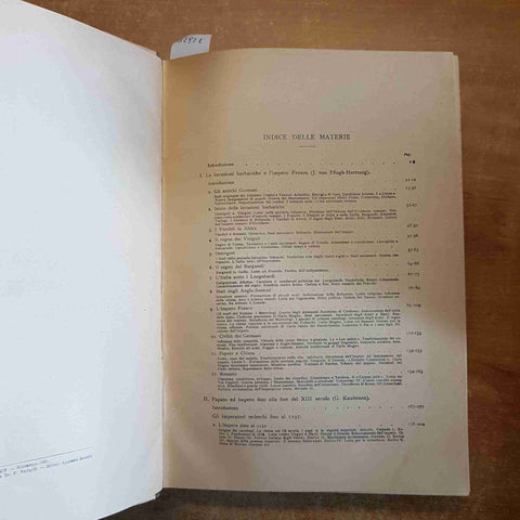 STORIA UNIVERSALE 2 MEDIO EVO pflugk-harttung 1931 EDITRICE LIBRARIA medioevo
