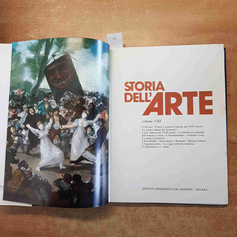 STORIA DELL'ARTE 8 IL ROCOCO' scultura francese goya simbolismo DE AGOSTINI