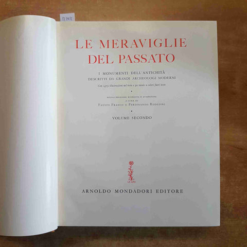 LE MERAVIGLIE DEL PASSATO 2 VOLUMI MONDADORI 1955 etruschi bizantina assiro asia