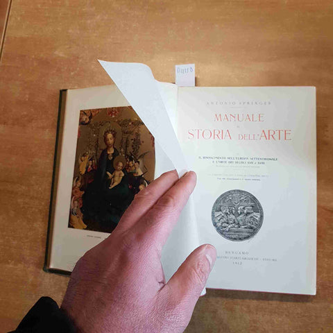 MANUALE DI STORIA DELL'ARTE 4 IL RINASCIMENTO EUROPA E XVII-XVIII springer 1912