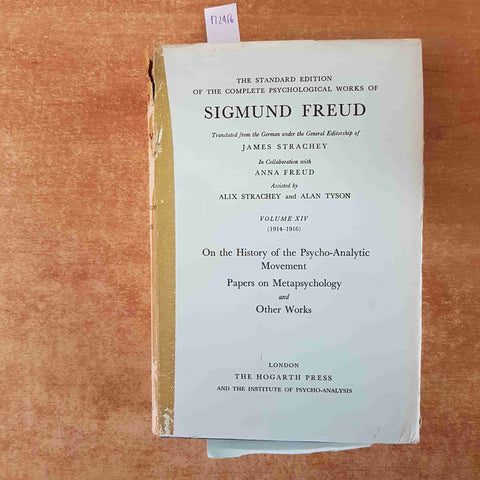FREUD on the history of the psycho-analytic movement and other THE HOGARTH PRESS