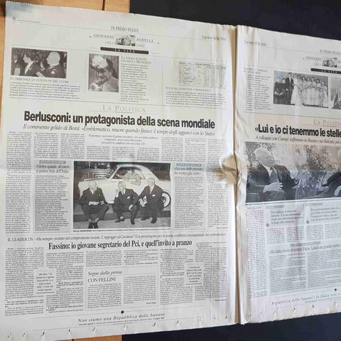 CORRIERE DELLA SERA 25 GENNAIO 2003 ADDIO A GIOVANNI AGNELLI GIANNI fiat romiti
