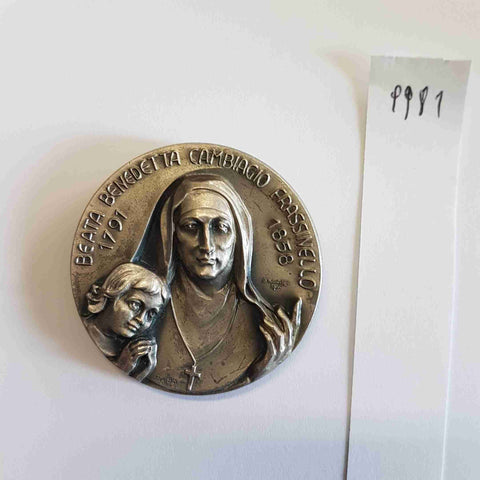 MEDAGLIA BEATA BENEDETTA CAMBIAGIO FRASSINELLO suore benedettine della provviden