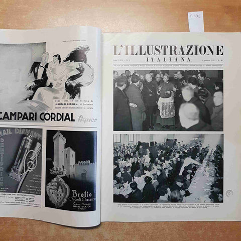 L'ILLUSTRAZIONE ITALIANA 03/01/1937 fascismo duce aspirazioni coloniali