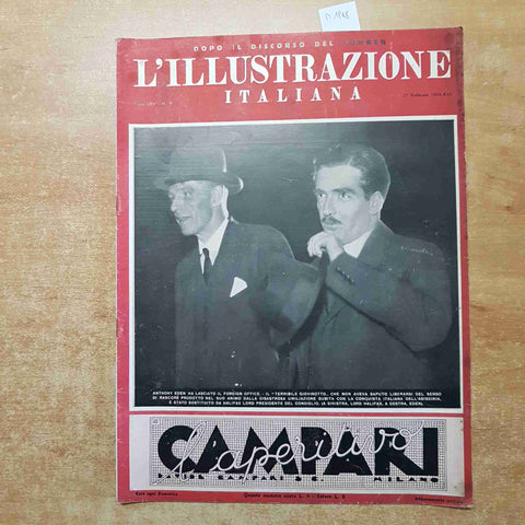 L'ILLUSTRAZIONE ITALIANA 27/02/1938 fascismo duce CAMPARI discorso del fuhrer