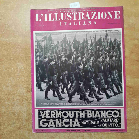 L'ILLUSTRAZIONE ITALIANA 18/10/1936 fascismo duce giovani fascisti camicie nere